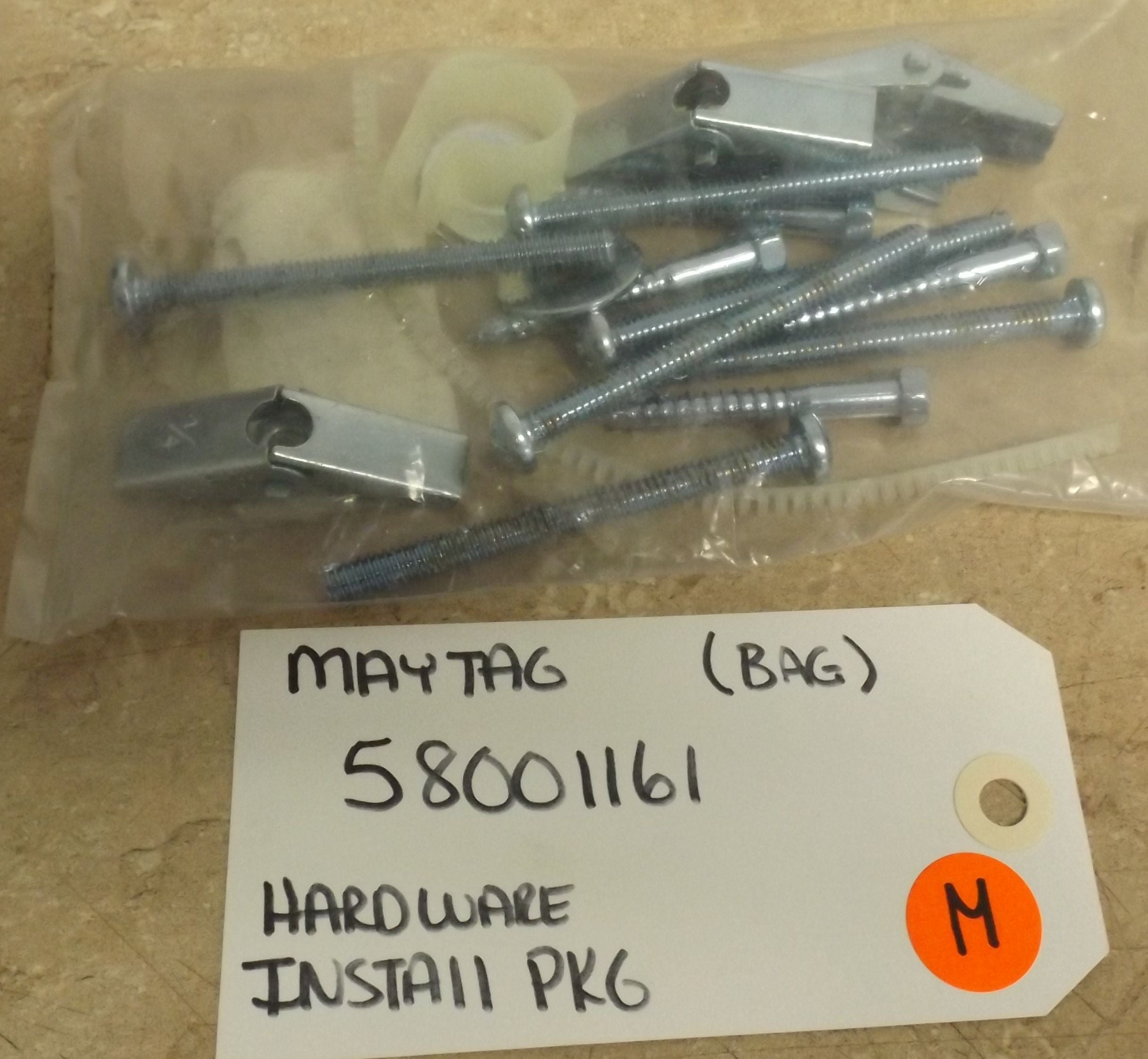 MAYTAG MICROWAVE 58001161 Hardware, Install Package (NEW) MAYTAG MICROWAVE 58001161 Hardware, Install Package (NEW)